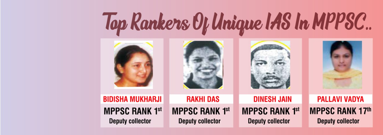top rankers of unique ias in mppsc