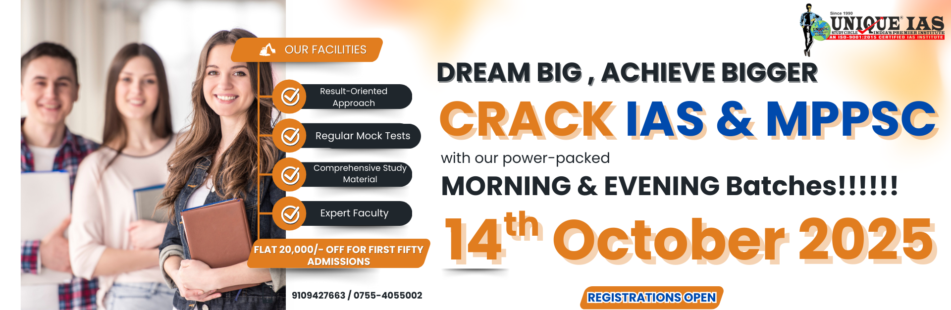 Unique IAS Study Circle Bhopal – Best IAS & MPPSC Coaching with Morning and Evening Batches, Our Fac