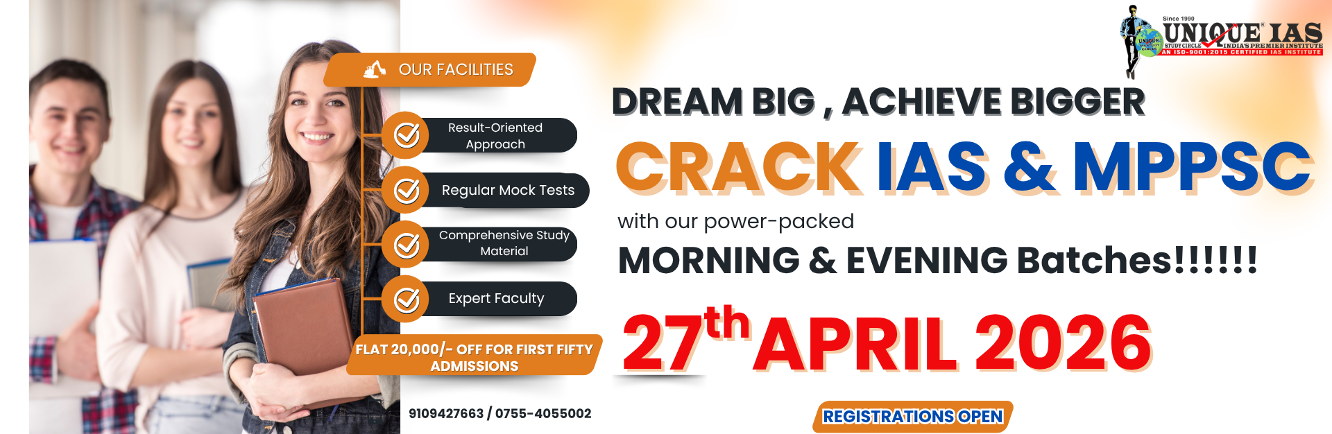 Unique IAS Study Circle Bhopal – Best IAS & MPPSC Coaching with Morning and Evening Batches, Our Fac