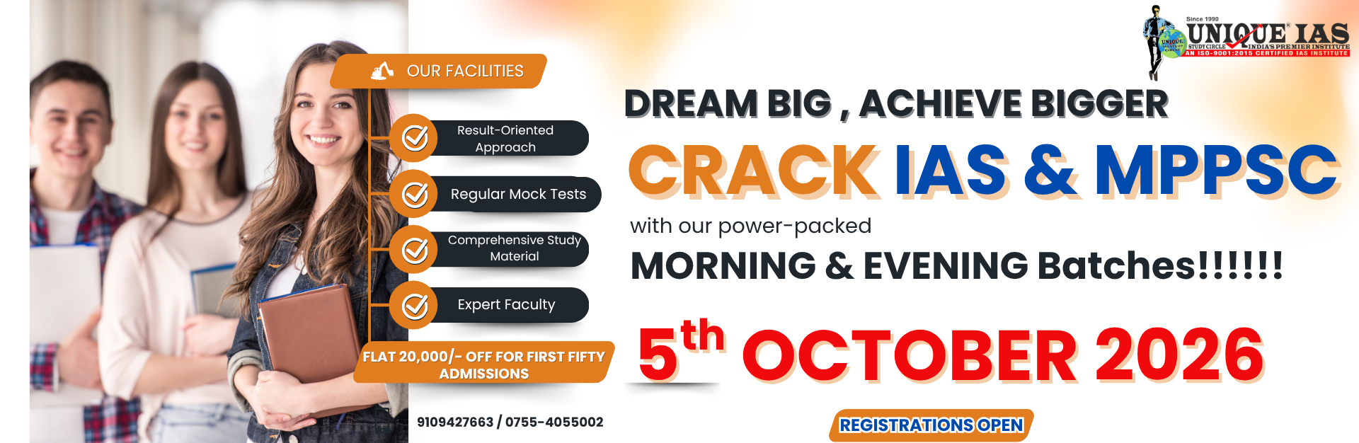 Unique IAS Study Circle Bhopal – Best IAS & MPPSC Coaching with Morning and Evening Batches, Our Fac
